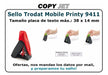 Trodat Pocket Mobile Printy 9411 With 3 Lines of Text 2