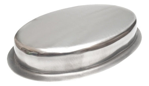 Deep Oval Stainless Steel Vegetable Serving Dish 29x19cm 4