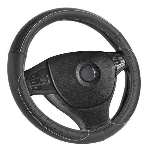 QKL Plus Leather Steering Wheel Cover 37/39 Cm - Various Colors 3