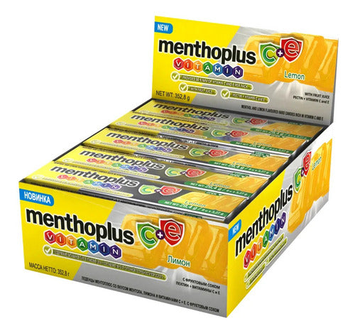 Arcor Menthoplus Vitamin Lemon Flavored Candies (12 units x 29.4g) 0