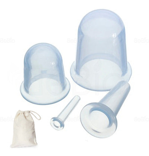 Be Bio Complete Set of Chinese Silicone Cupping Cups for Face and Body 0