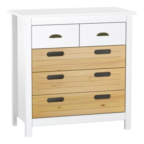 Rustika Comfortable 5-Drawer Dresser Solid Wood Ibiza Rustic 0