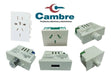Pack of 10 RJ45 Network Connection Modules in White - Cambre 6929 3