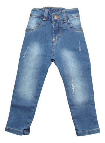 Brishimel Bebes Jean Bebe. Pantalon Largo Azul. Chupin 2