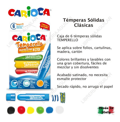 Kit 36 Carioca Art Children's Easel Markers and Tempera Set 3