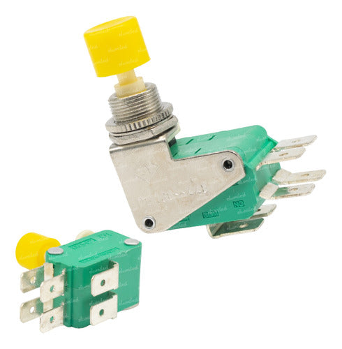 Elumiled 4 Push Switch Circuit Breakers 16A Yellow 0