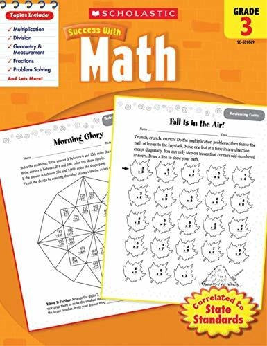 Book : Scholastic Success With Math, Grade 3 - Scholastic 0