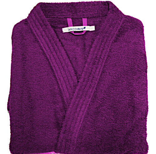 Arco Iris Bathrobe Towel 100% Cotton 400g Purple L 0