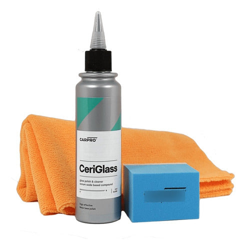 Carpro Ceriglass Kit Pulimento Para Pulir Cristal 150 Ml 0