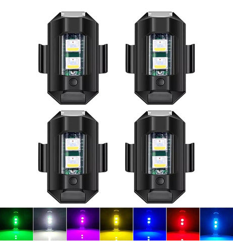 CCBASEBALL 4x LED Stroboscopic Lights 7 Colors Drone Anti-Collision Lights 1