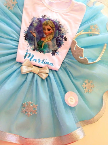 Chic.Tutu Frozen Birthday Tutu Set with Ribbon 6