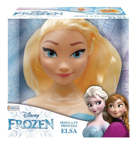 Tapimovil Peina A Tu Princesa Muñeca Frozen Elsa Styling Head Disney 0