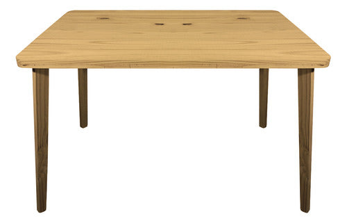 Sajo Solid Wood Dining Table with Slanted Legs 120x80 2