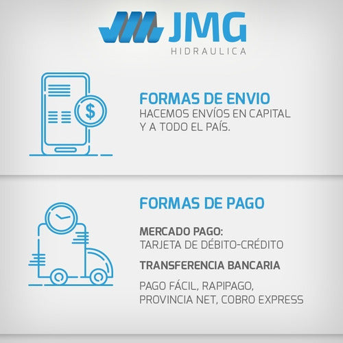 JMG Manómetro Trasera Diámetro 63mm, 0-1000 Trasera 4