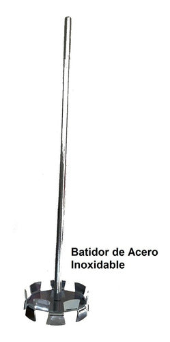 Mezclador Batidor Liquidos Acero Inoxidable De Laboratorio 2