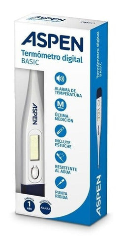 Aspen Digital Thermometer MT31 Fever Blue 60 Sec Hard Tip 1