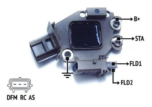 Regulador Voltaje Alternador Valeo Ford Fiesta Ecosprt Tdci 0