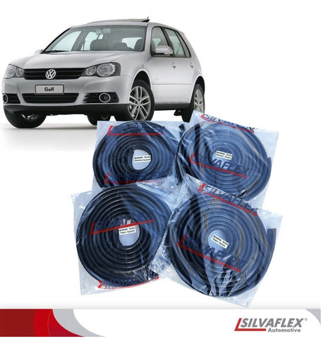 Burletes Para Las 4 Puertas  Vw Golf 2008 Al 2015 (kit 4 Unidades) Silvaflex 1