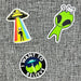 Calcos Stickers Vinilo Termo - Ovnis Espacial 2