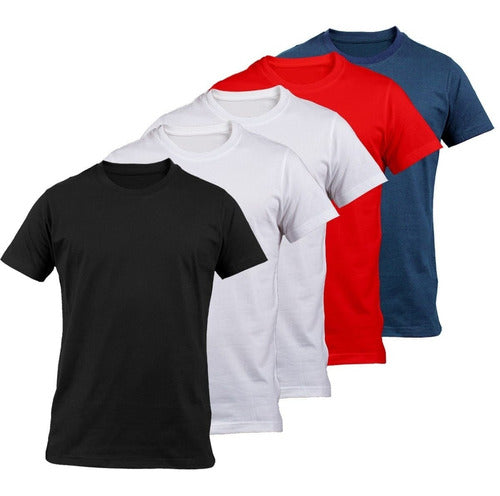 Wacky Basic Pack of 5 Short Sleeve T-Shirts for Men - 100% Cotton 0