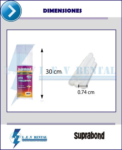 Barras Finas Ultratransparentes X41 Unidades 500gr Suprabond 5