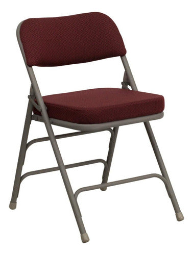 Flash Furniture Hercules Series - Folding Metal Chair in Burgundy 1