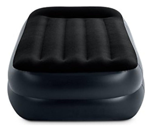 Intex Dura-beam Series Standard Elevated Airbed with Headboard and Built-In Pillow 0