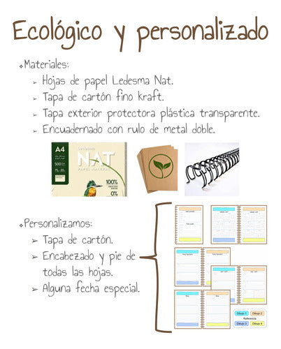 Etcétera Customizable Ecological Planners 100% 3