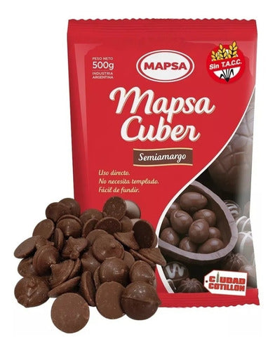 MAPSACUBER Chocolate Mapsa Button 1 Kg Gluten-Free 4