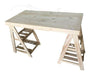 Modern Pine Nordic Youth Trestle Desk with 2 Shelves 3
