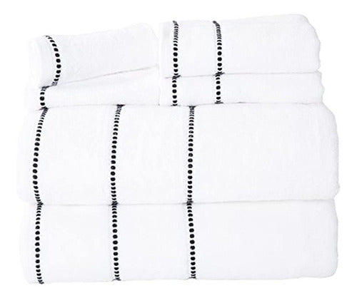 Lavish Home Luxury Cotton Towel Set: Quick Dry, Zero Twist 0