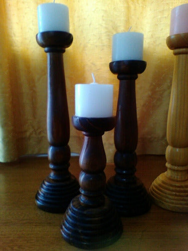 Taller El Fresno Candelabros En Madera 1