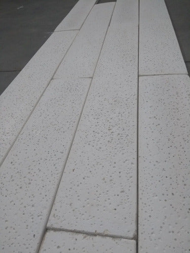 Atermic White Cement Deck for Pool or Solarium Piasstra 100x15 cm * Per Unit 5