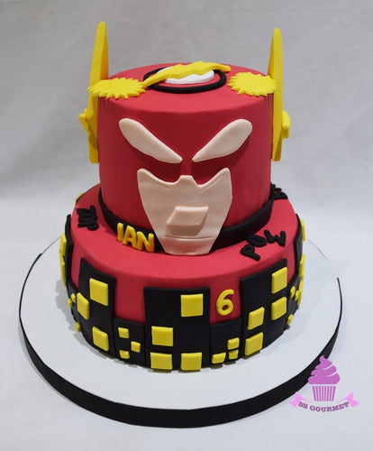 Torta Flash Avengers Vengadores Marve Tematica Personalizad 0