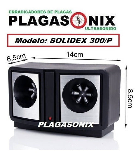 PLAGASONIX Multi-Plagas Ultrasonic Pest Repellent Model Solidex 300/P - Special Edition 5