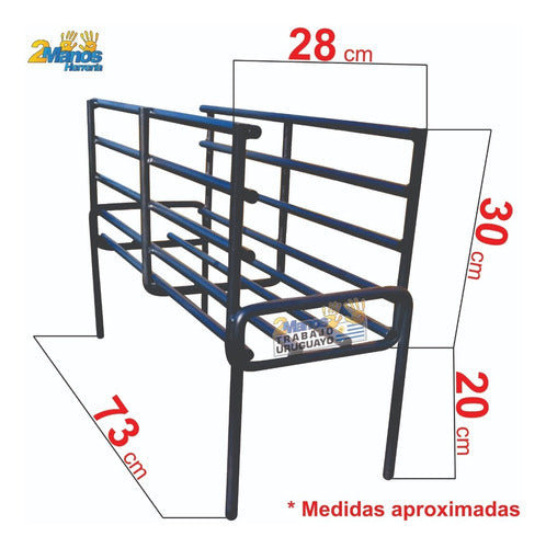 Quemador Brasero 70 X 30 Cm Varilla 16 Mm Para Parrillero 1