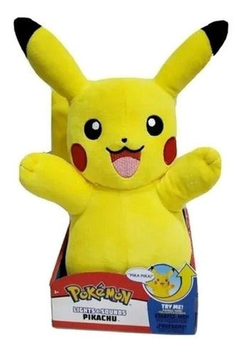 Pokemon - Pelúcia Pikachu Com Luz E Som 30cm - Sunny 5