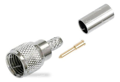 Elumiled Mini UHF Male Connectors for RG58 Crimping - Pack of 3 0