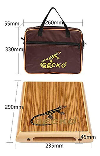 Gecko Travel Cajon, Cajon Box Drum Instrumento De Percusión 2