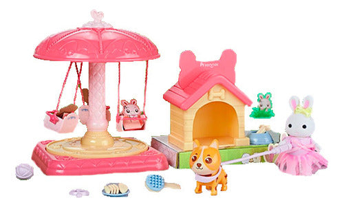 Playset Bay Dreamy Conejos Parque Para Mascotas Ub 0