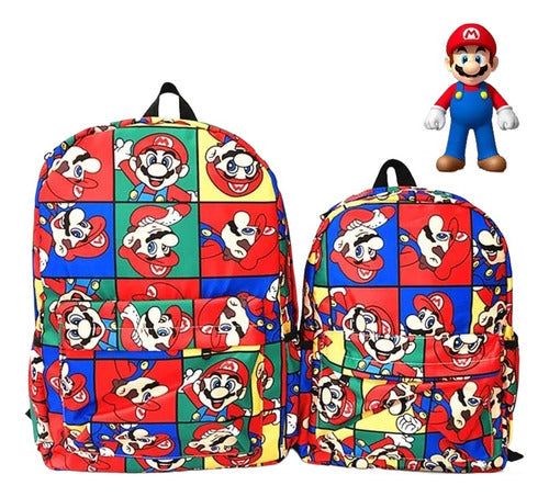 Mochila Escolar Liceal Super Mario Modelo Exclusivo Personaj 1