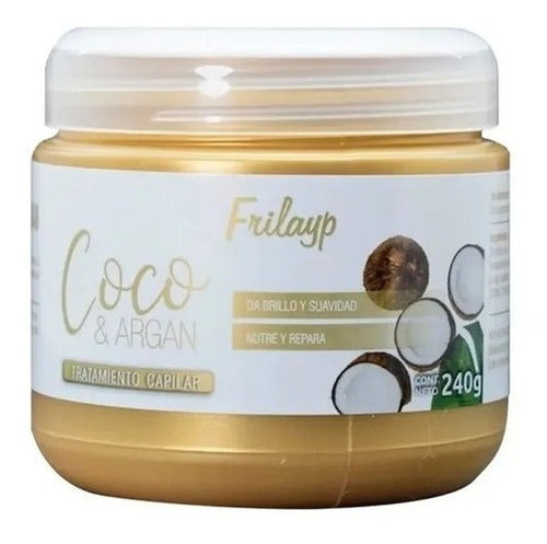 Professional Hair Cream Bath Kit Frilayp Coco Argan X 6 1