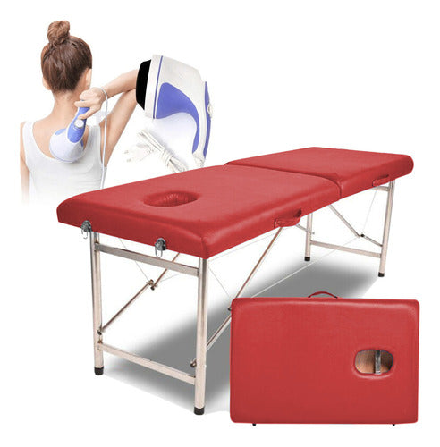 HTS Maldonado Professional Massage Table Set with Carrying Case + Relax Massager 0