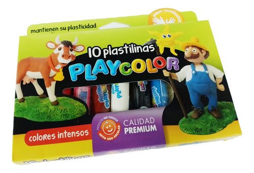 Plastilina Playcolor Caja X 10 Barritas 0