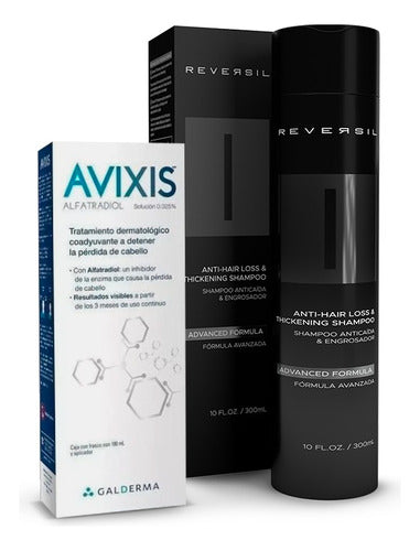 Reversil Kit Avixis Alfatradiol Loción + Reversil® Shampoo Anticaída 0