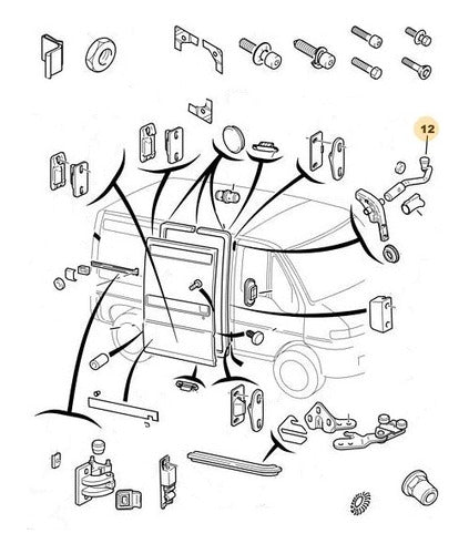 Soporte Rueda Puerta Derecha Peugeot Boxer Furgon 2.8 D 0