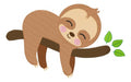 Embroidery Machine Lazy Sloth on Branch Pattern 1154 0