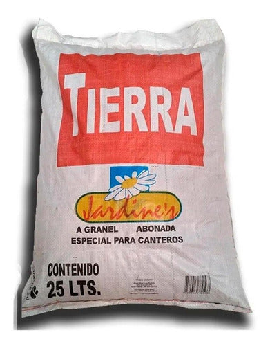 Tierra A Granel Especial Para Canteros 25lt Jardines G P 0