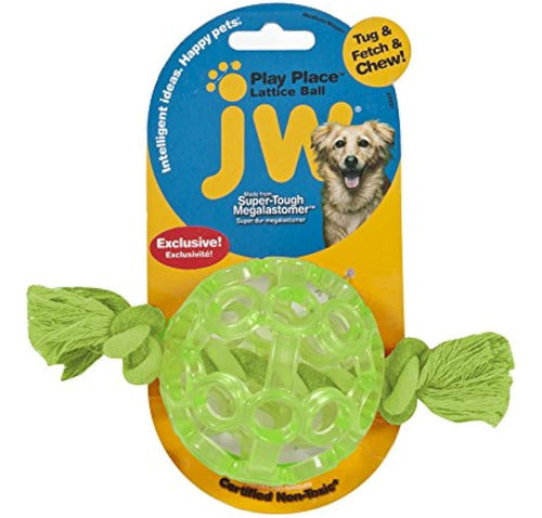 JW Pet Playplace Lattice Ball, Medium, Multicolor 1