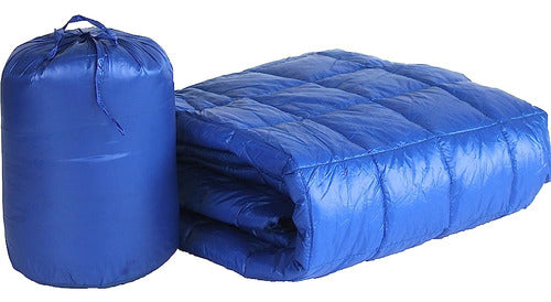 Puff Quilted Nylon Ultra Light Throw, Electric Blue 1